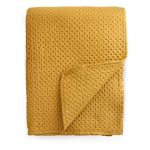 HOMLA-200655 ZEMI NEW prekrivač za krevet, 200x220 cm, boja senfa