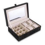 HOMLA-159114 LOVA kutija za nakit, 21x16x12cm, crna