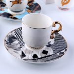 HSH - DAVID keramičke šalice s tanjurićima, 100 ml, set 2/1 - Slika 2