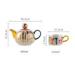 HSH - NISSA keramički set za čaj, čajnik 400 ml i šalice 236 ml, set 3/1 - Slika 3