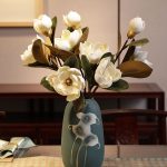 HSH - MAGNOLIA umjetno cvijeće, 72 cm, bijelo - Slika 2
