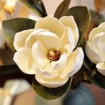 HSH - MAGNOLIA umjetno cvijeće, 72 cm, bijelo - Slika 3