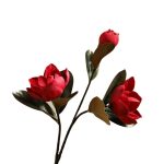 HSH - MAGNOLIA umjetno cvijeće, 72 cm, crveno