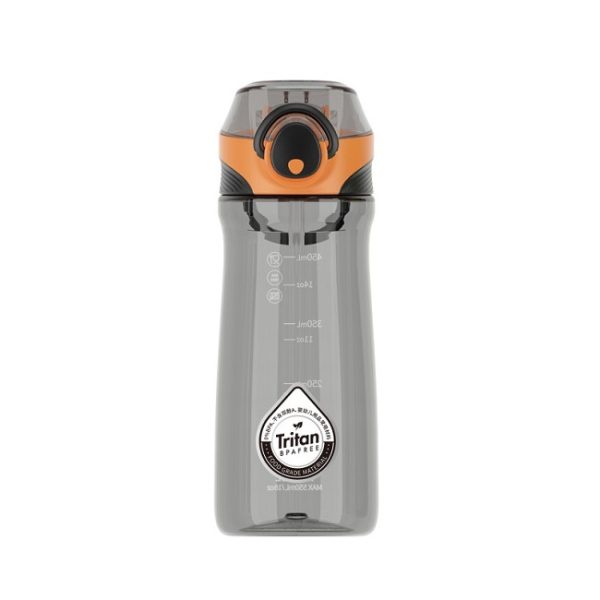 HSH - REFILL plastična boca za vodu, 550 ml, siva/narančasta
