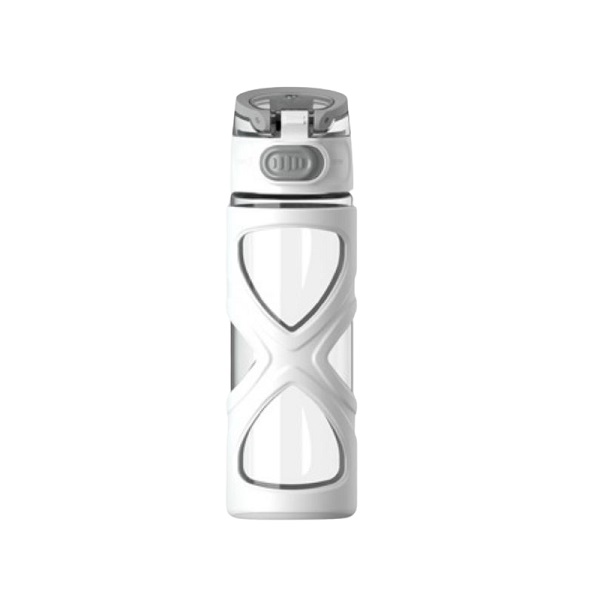 068057 HSH - WATER OR TEA staklena boca za vodu/čaj, 460 ml, bijela - Slika 1