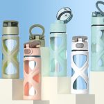 HSH - WATER OR TEA staklena boca za vodu/čaj, 460 ml, bijela - Slika 2