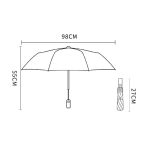 HSH - GABRIELLE sklopivi kišobran, 98x55 cm - Slika 4