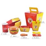 HSH - BURGER drveni set za igru brza hrana, za uzrast: 3 g + - Slika 3
