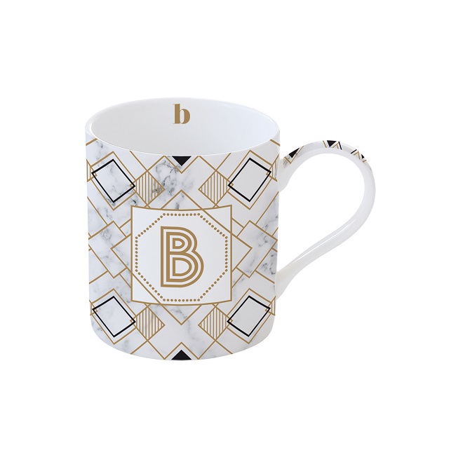 068274 R2S-R0282#MNGB Porculanska šalica 350 ml u kutiji MONOGRAM B - Slika 1