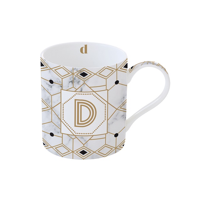 068276 R2S-R0282#MNGD Porculanska šalica 350 ml u kutiji MONOGRAM D - Slika 1