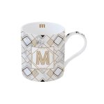 R2S-R0282#MNGM Porculanska šalica  350 ml u kutiji  MONOGRAM M