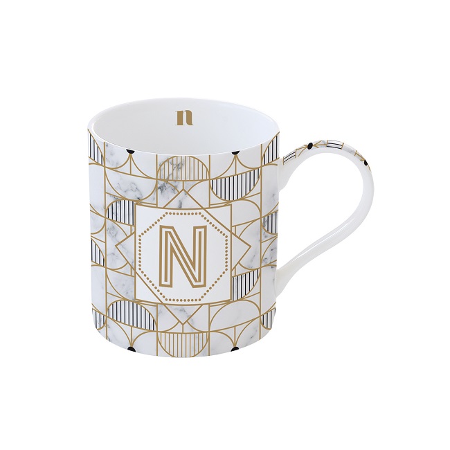 068284 R2S-R0282#MNGN Porculanska šalica 350 ml u kutiji MONOGRAM N - Slika 1