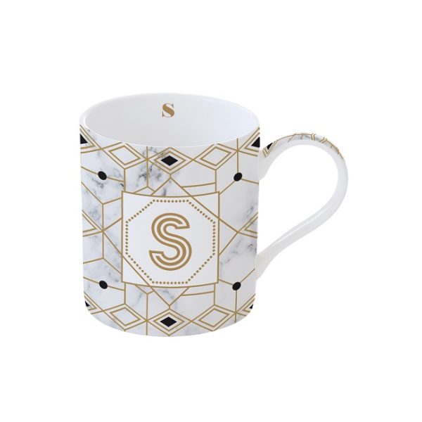 R2S-R0282#MNGS Porculanska šalica  350 ml u kutiji  MONOGRAM S