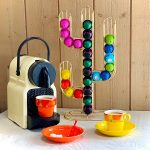 PYL-30579 GOLD - CACTUS stalak za Nespresso kapsule, 20,5 x 9 x 40 cm, zlatni - Slika 2