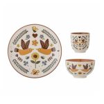 BLO-82054206 Bryn set keramičkog posuđa za djecu, šalica 7 x 7 cm, zdjelica 11,5 x 6,5 cm i tanjur 21 cm, set 3/1