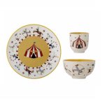 BLO-82054207 Cilan set keramičkog posuđa za djecu, šalica 7 x 7 cm, zdjelica 11,5 x 6,5 cm i tanjur 21 cm, set 3/1