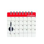 BALVI-26239 Magnetska ploča za hladnjak s markerom Calendar, 31x35x0,6 cm