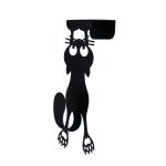 BALVI-27039 Vješalica za vrata Curious Cat, 21x9x8 cm, crna