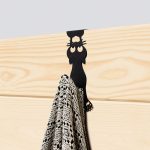BALVI-27039 Vješalica za vrata Curious Cat, 21x9x8 cm, crna - Slika 2