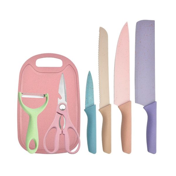 HSH - PASTELS set 6 noževa s daskom
