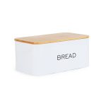 HOMLA-159652 KINE kutija za kruh, 30x18 cm, bijela
