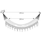 HOMLA-161825 WOBBLE ljuljačka, 100x200 cm, siva - Slika 3
