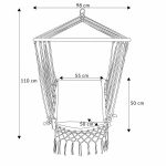 HOMLA-161829 WOBBLE ljuljačka, 90x50x50 cm, sivo - bež - Slika 3