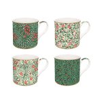 R2S-R0179#FASY Set 4 porculanske šalice 300 ml u poklon kutiji FLORAL FANTASY