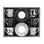 R2S-R0126#GRAF Set 6 porculanskih šalica s tanjurićima 100 ml u poklon kutiji GRAFFITI