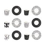 R2S-R0126#GRAF Set 6 porculanskih šalica s tanjurićima 100 ml u poklon kutiji GRAFFITI - Slika 2