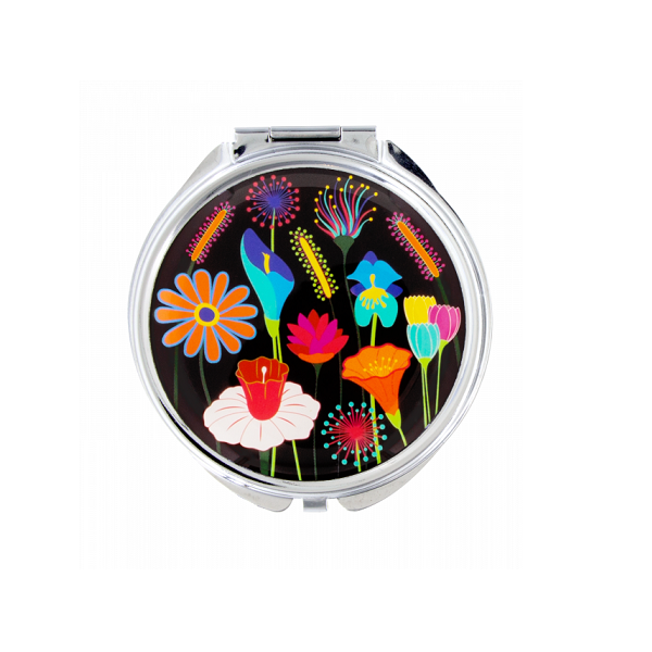071123 PYL-31076 JAR - LADY LOOK džepno ogledalo, 6,2x6,2x0,8 cm, Jardin fleuri - Slika 1