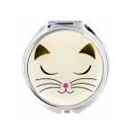 PYL-31076 WHCAT - LADY LOOK džepno ogledalo, 6,2x6,2x0,8 cm, White Cat