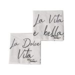 BOLTZE-2033726 Papirnate salvete Dolce Vita, 17x17 cm, 20/1, sort.