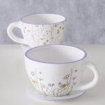 BOLTZE-2031815 Keramička posuda za cvijeće Kamilla, 12x17 cm, sort. - Slika 2