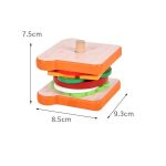 HSH - SANDWICH drveni set za igru, 7,5x9,3x8,5 cm, 8/1 + 10 karata za igru, preporučena dob: +36 m. - Slika 4