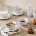 DEL1IPJ01-110 Keramički set za doručak Gemma, tanjur: O 23 x 3 cm/zdjelica: O 15 x 8 cm/šalica: O 12 x 11 cm, za 4 osobe (set 12/1) - Slika 2