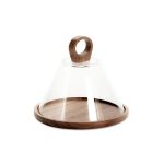 HOMLA-218672 LENNE pladanj 23x19 cm sa staklenim zvonom