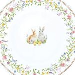 R2S-R1112#EAST Porculanski set za serviranje kolača O 32 cm HAPPY EASTER - Slika 3