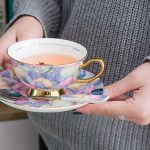 HSH - EDWINA porculanska šalica 220 ml sa tanjurićem i žličicom - Slika 3