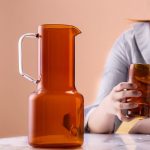 HSH - LENORE stakleni vrč 1600 ml, narančasti - Slika 2