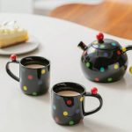 HSH - SELBY set za čaj, čajnik 550 ml i 2 šalice 200 ml, crni - Slika 2