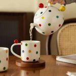 HSH - SELBY set za čaj, čajnik 550 ml i 2 šalice 200 ml, bijeli - Slika 2