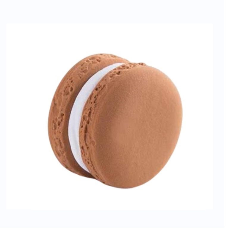 HSH - MACARON umjetni kolač, 3,5 cm, smeđi