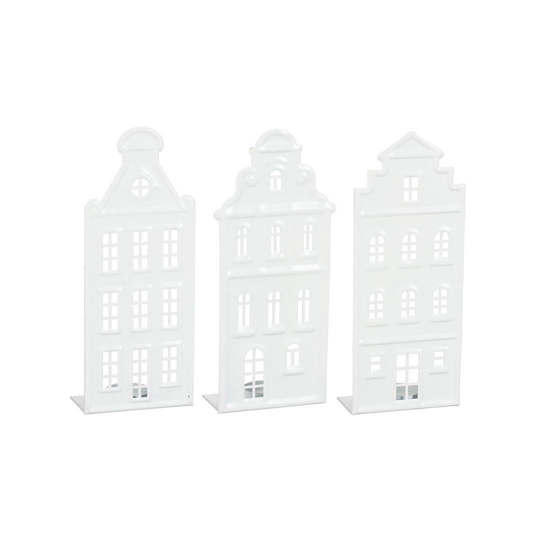 EDELMAN-1184685 House white svijećnjak, 12x6x30cm, sort.