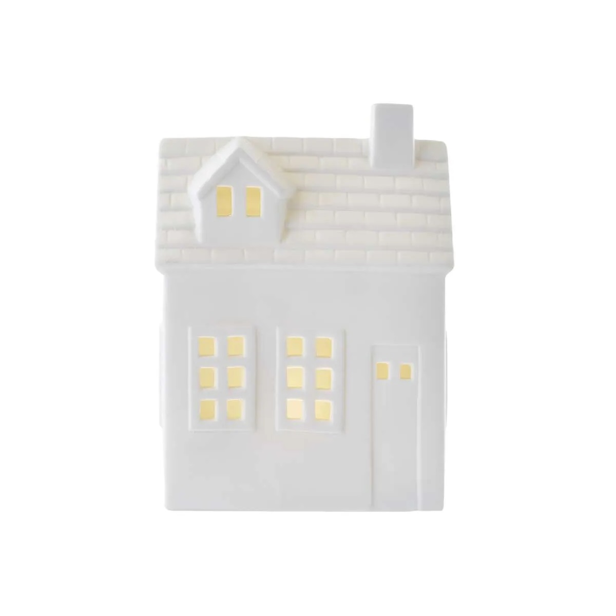 EMOS-DCLW37 Božićna dekoracija 1LED CERAMIC HOUSE WW, 13 x 17,9 cm