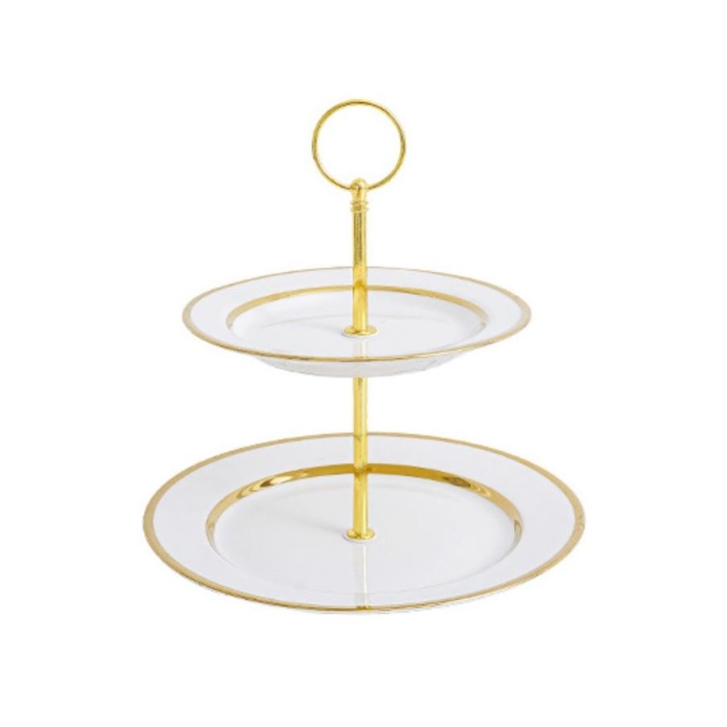 HSH - ABRIA porculanski etažer, 16,6/21,6 x 23 cm