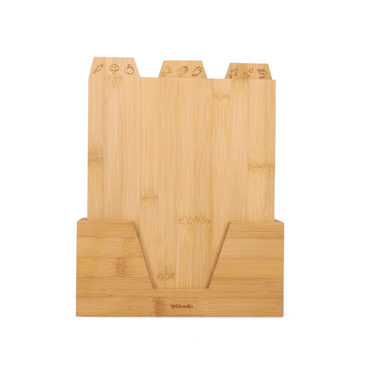 HOMLA-207359 BAMBOU drvene daske za rezanje, set 3/1, 29 x 22 cm