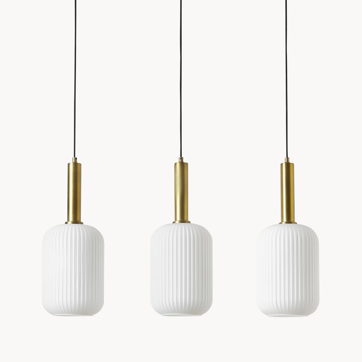 DEL2LIT05-103 Luster od opalnog stakla Candela, 87 x 29 cm