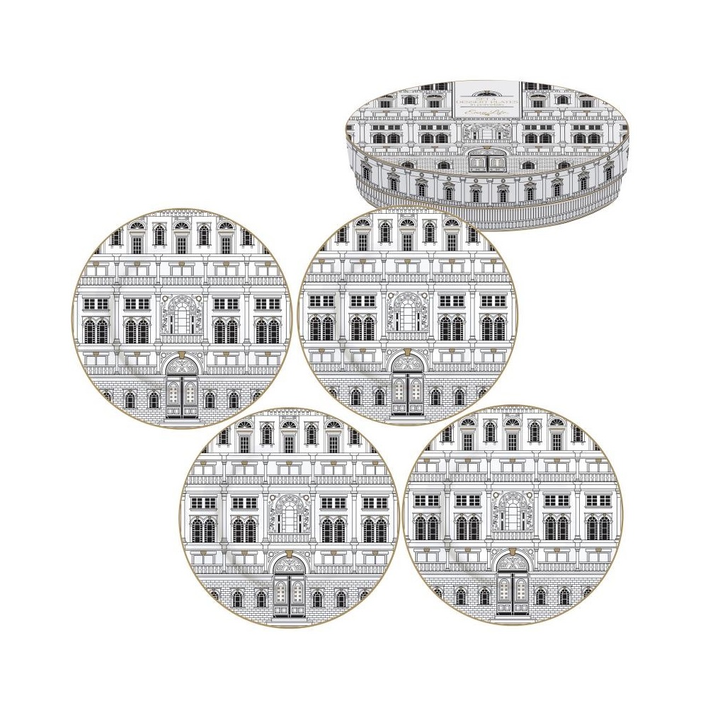 EASY LIFE-R1100#PLZO Set 4  porculanska desertna tanjura O 19 cm PALAZZO