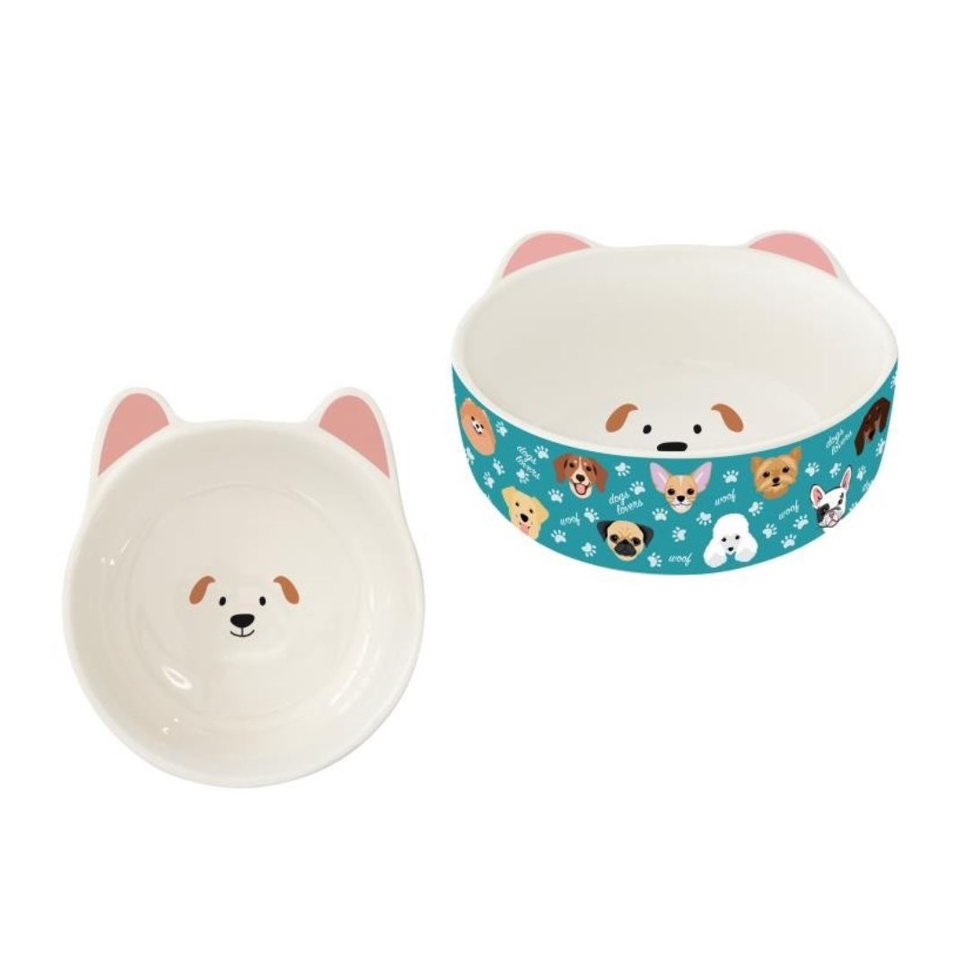 EASY LIFE-R2970#DOGF Porculanska zdjelica za kućne ljubimce O 20,5 cm DOGS FAMILY